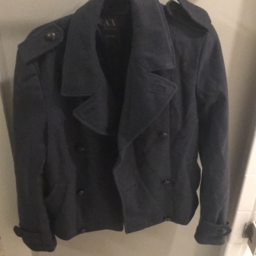 AX Men’s Peacoat, Double Breasted